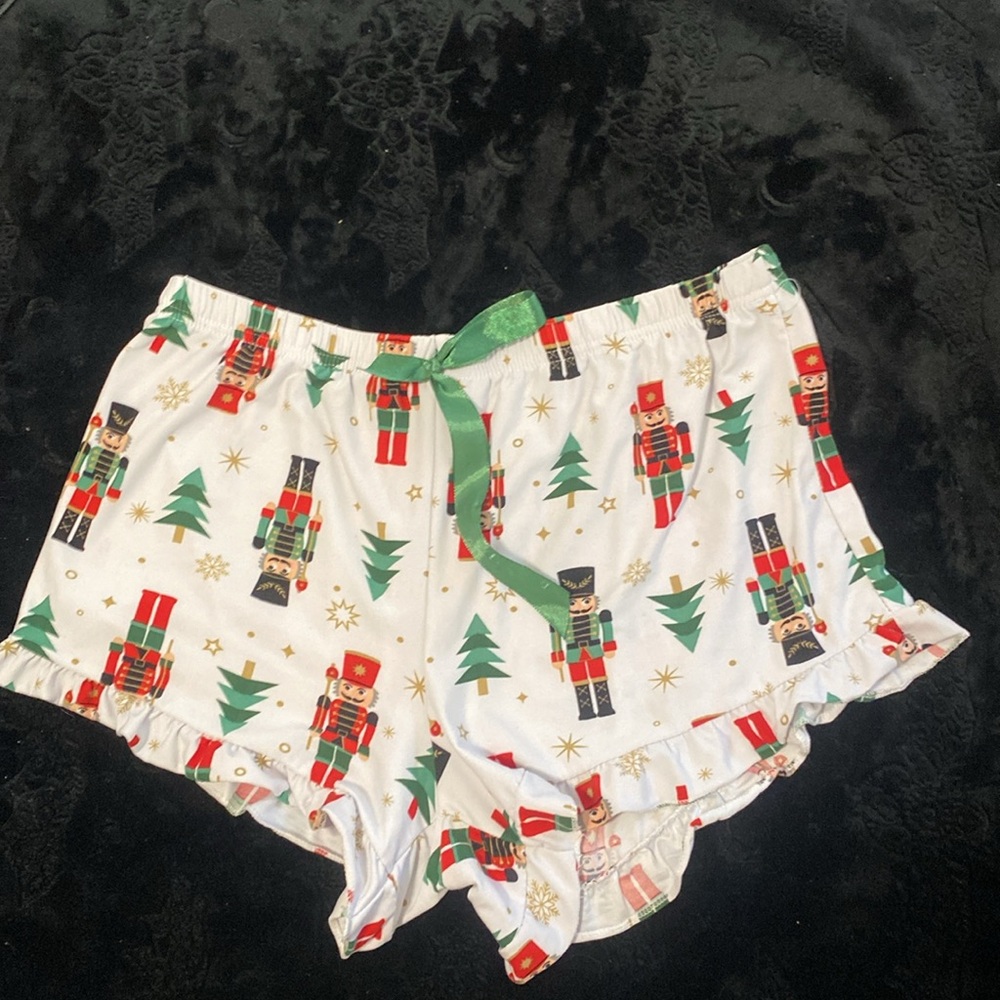 Christmas nutcracker pajama short shorts